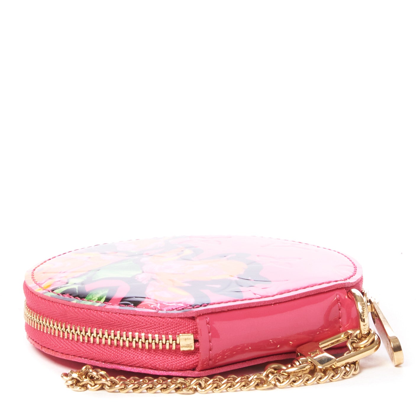 Louis Vuitton Vernis Roses Chapeau Coin Purse Rose Pop 3 of 8