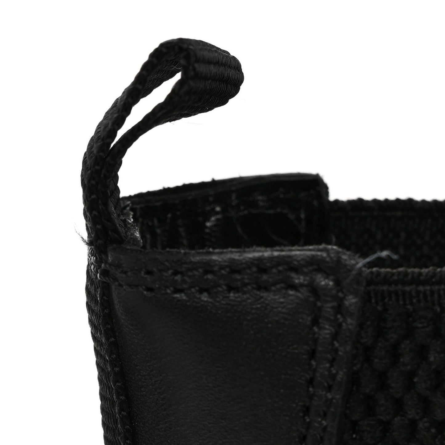 Calfskin Nappa Matelasse Frances Chelsea Boots 38.5 Black
