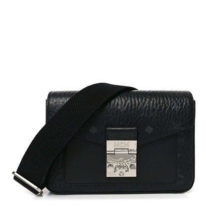 MCM Visetos Small Millie Crossbody Belt Bag Black 2 of 17