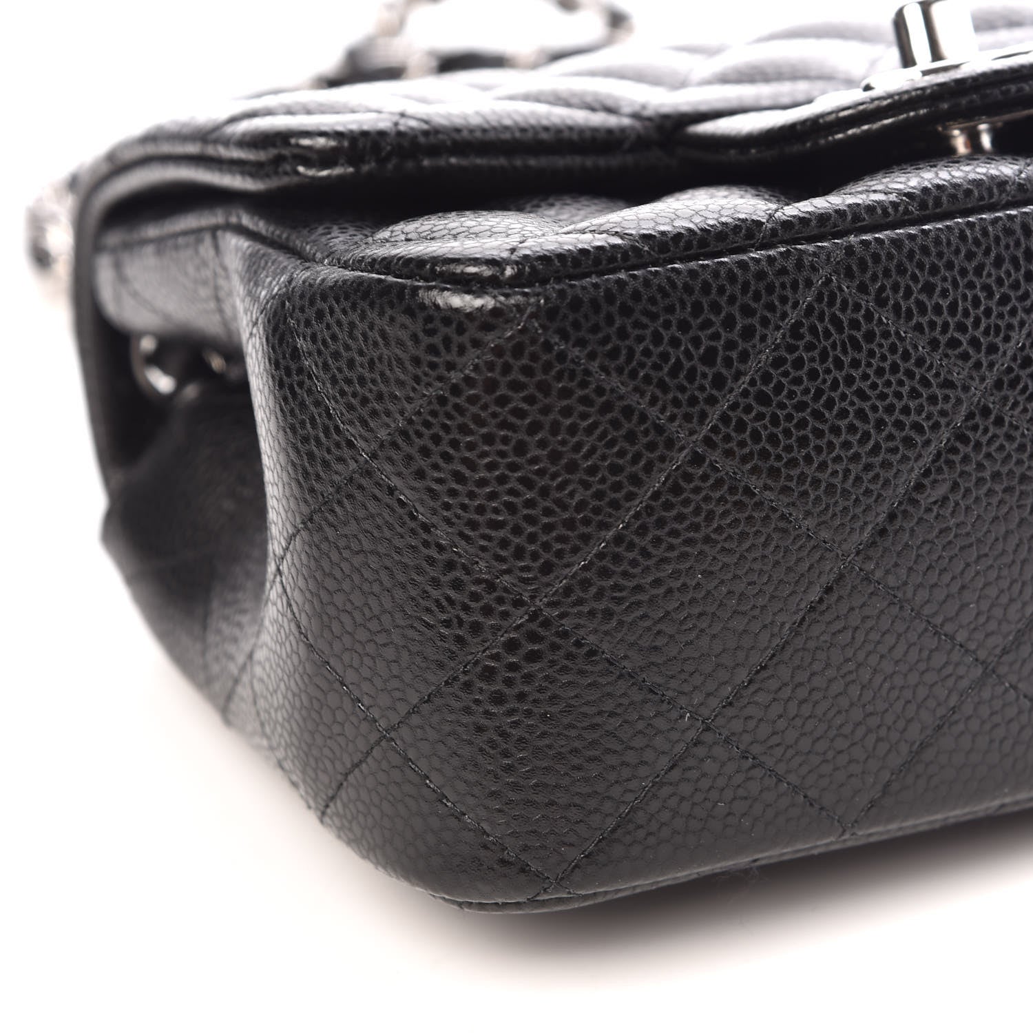 Chanel Caviar Quilted Mini Square Flap Black 9 of 11