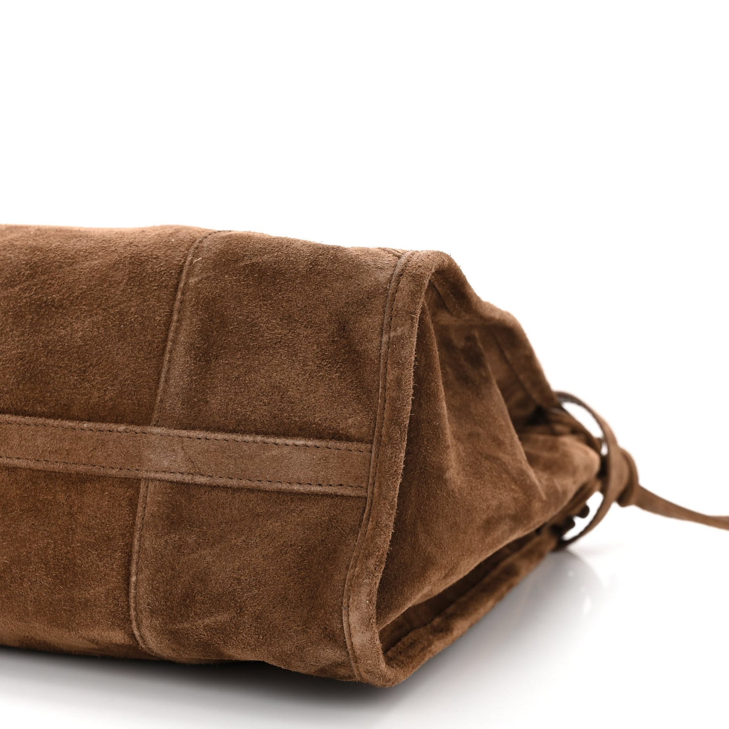 Suede Extra Large Bonnie Shoulder Bag Cocoa Brown