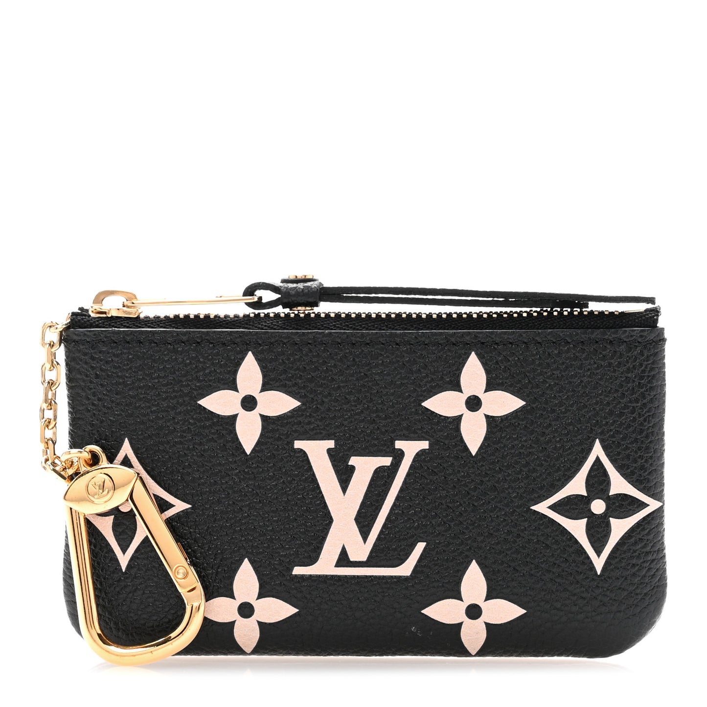 Empreinte Monogram Giant Key Pouch Black Beige