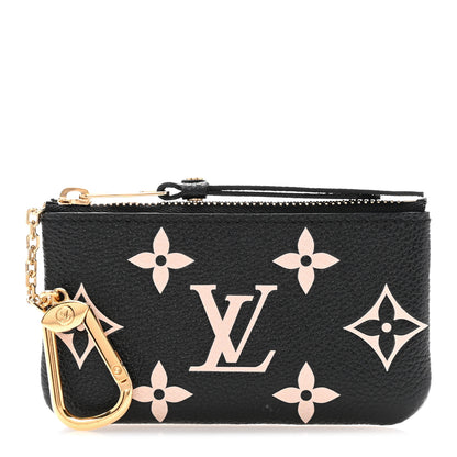 Louis Vuitton Empreinte Monogram Giant Key Pouch Black Beige 1 of 8