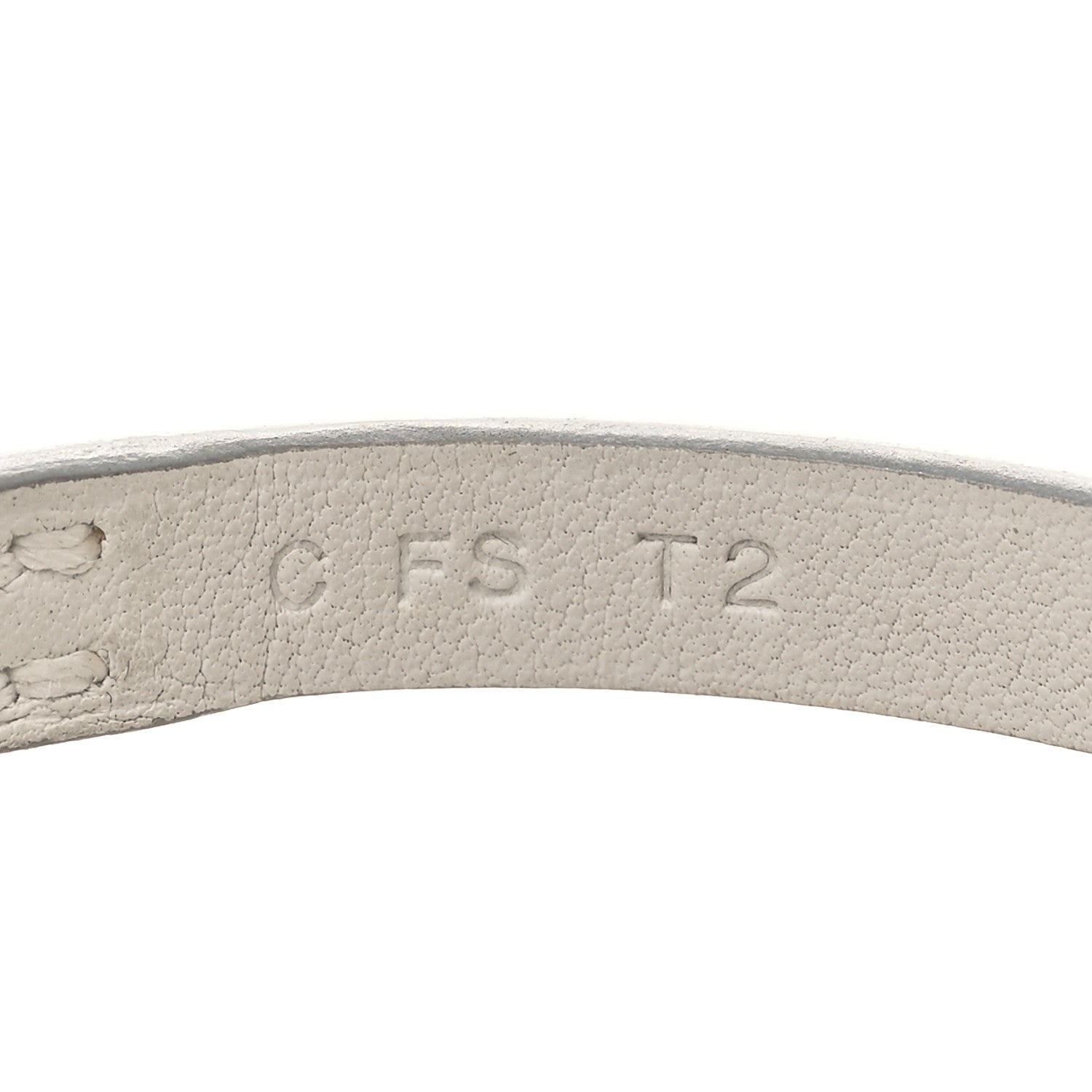 Hermes Swift Etrier Double Tour Bracelet T2 White 5 of 5