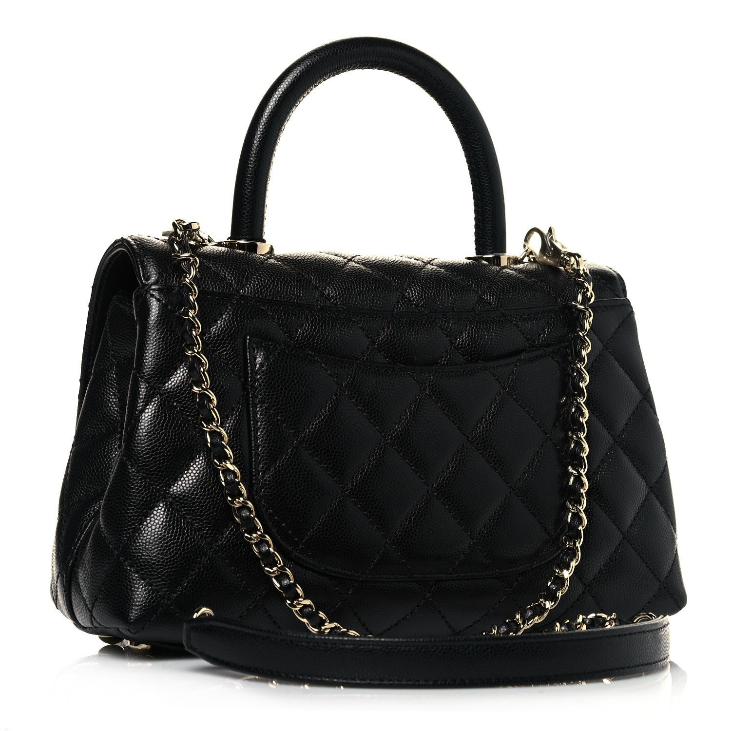 Chanel Caviar Quilted Mini Coco Handle Flap Black 3 of 13