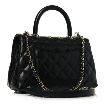 Chanel Caviar Quilted Mini Coco Handle Flap Black 3 of 13