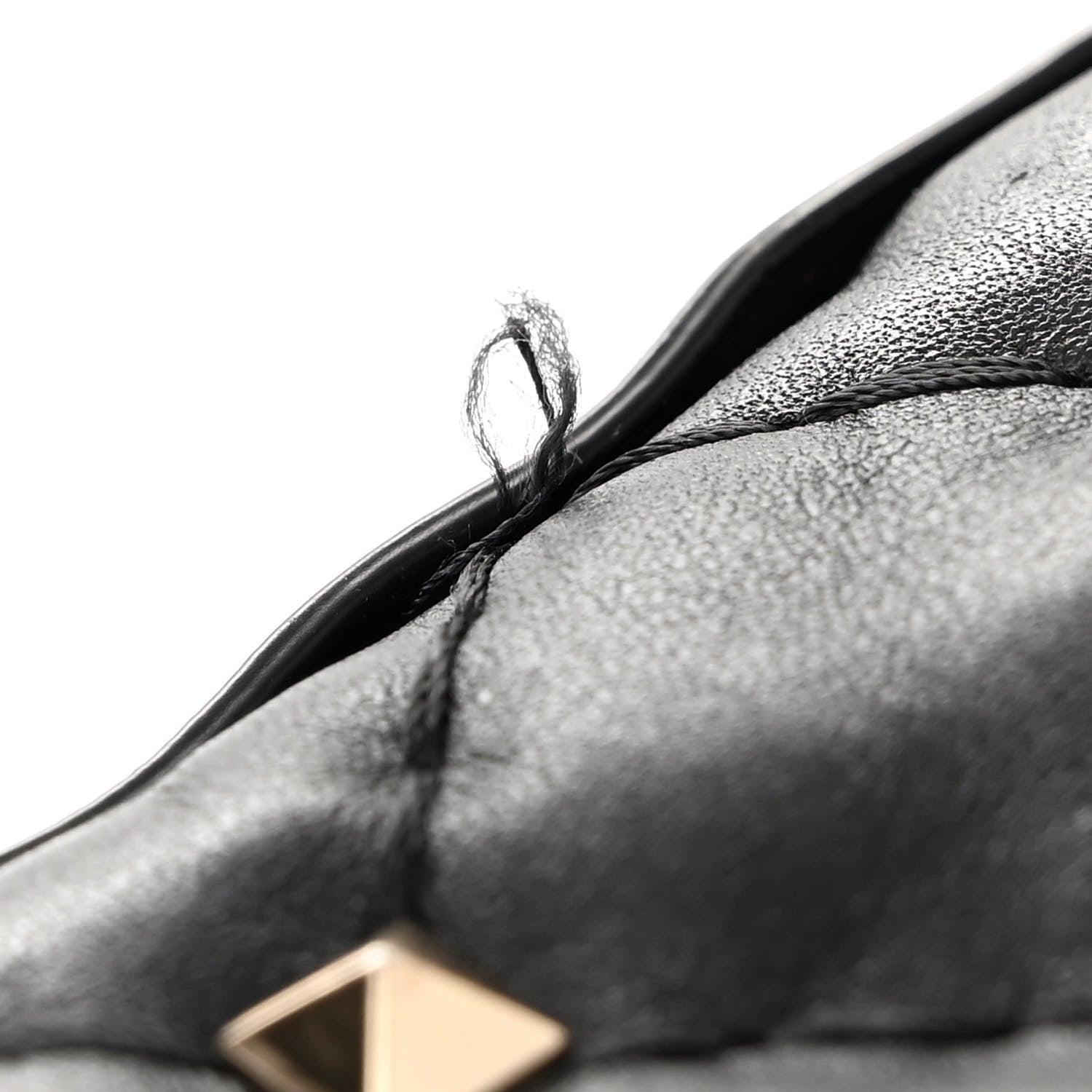 Valentino Garavani Lambskin VLTN Print Medium Rockstud Spike Shoulder Bag Black 15 of 18