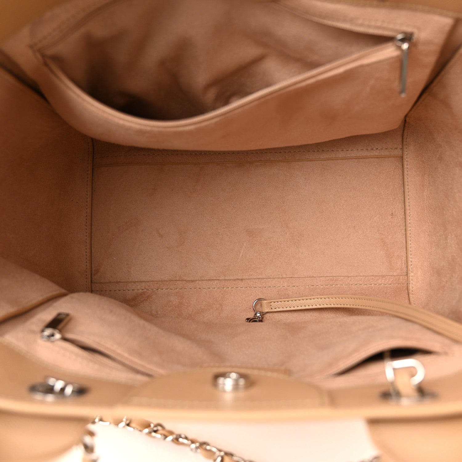 Chanel Caviar Small Studded Deauville Tote Beige 5 of 10
