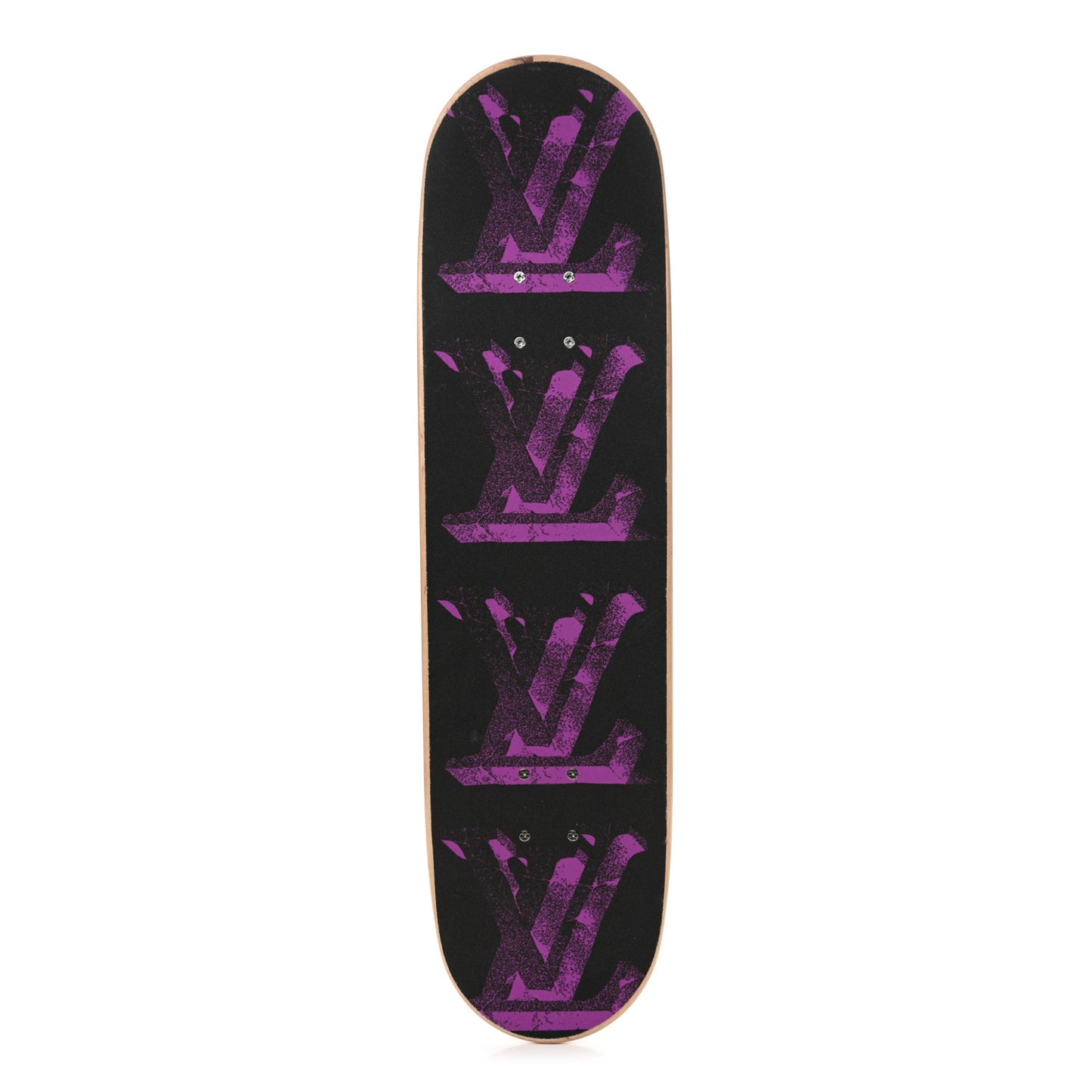 Monogram Flower Maple Wood Skateboard Pink