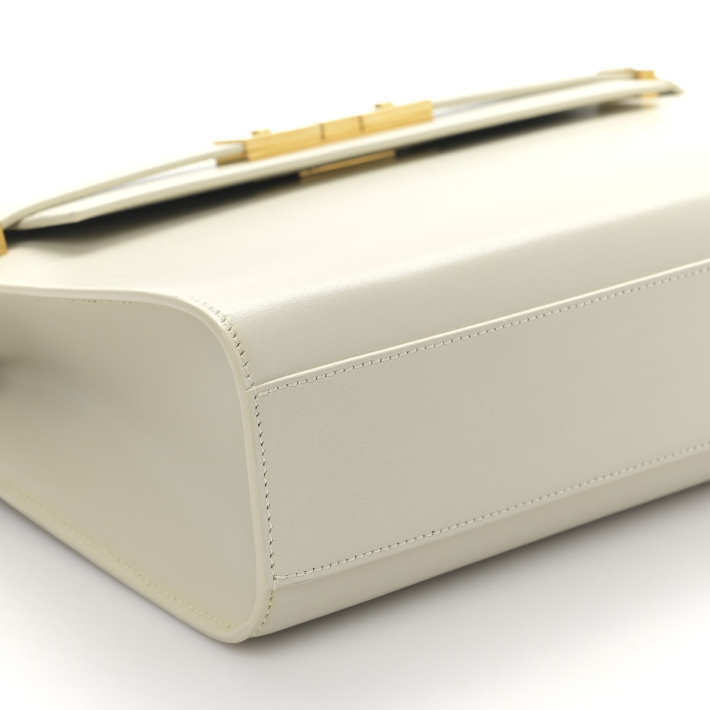 Smooth Calfskin Manhattan Shoulder Bag Crema Soft