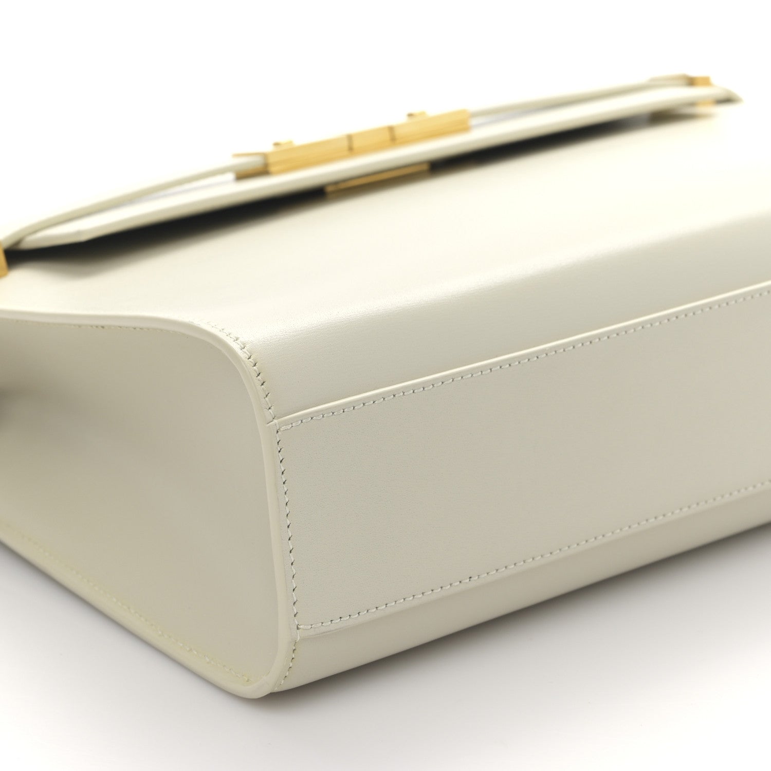 Saint Laurent Smooth Calfskin Manhattan Shoulder Bag Crema Soft 7 of 9