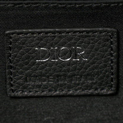 Christian Dior Oblique Jacquard Grained Calfskin Lingot Manity Toiletry Case Black 6 of 8