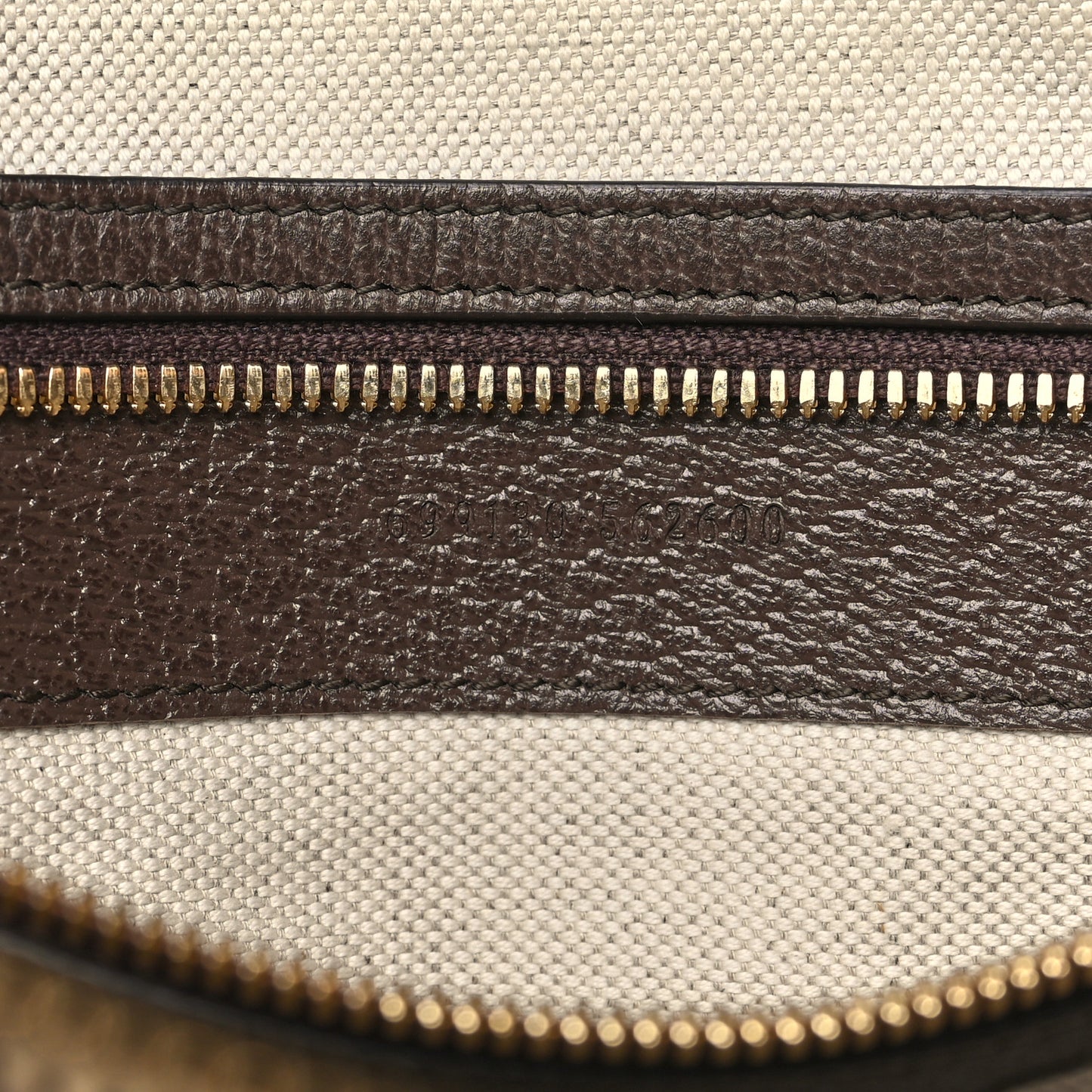 Monogram Jumbo GG Textured Dollar Calfskin Web Wristlet Messenger Bag Camel Ebony New Acero