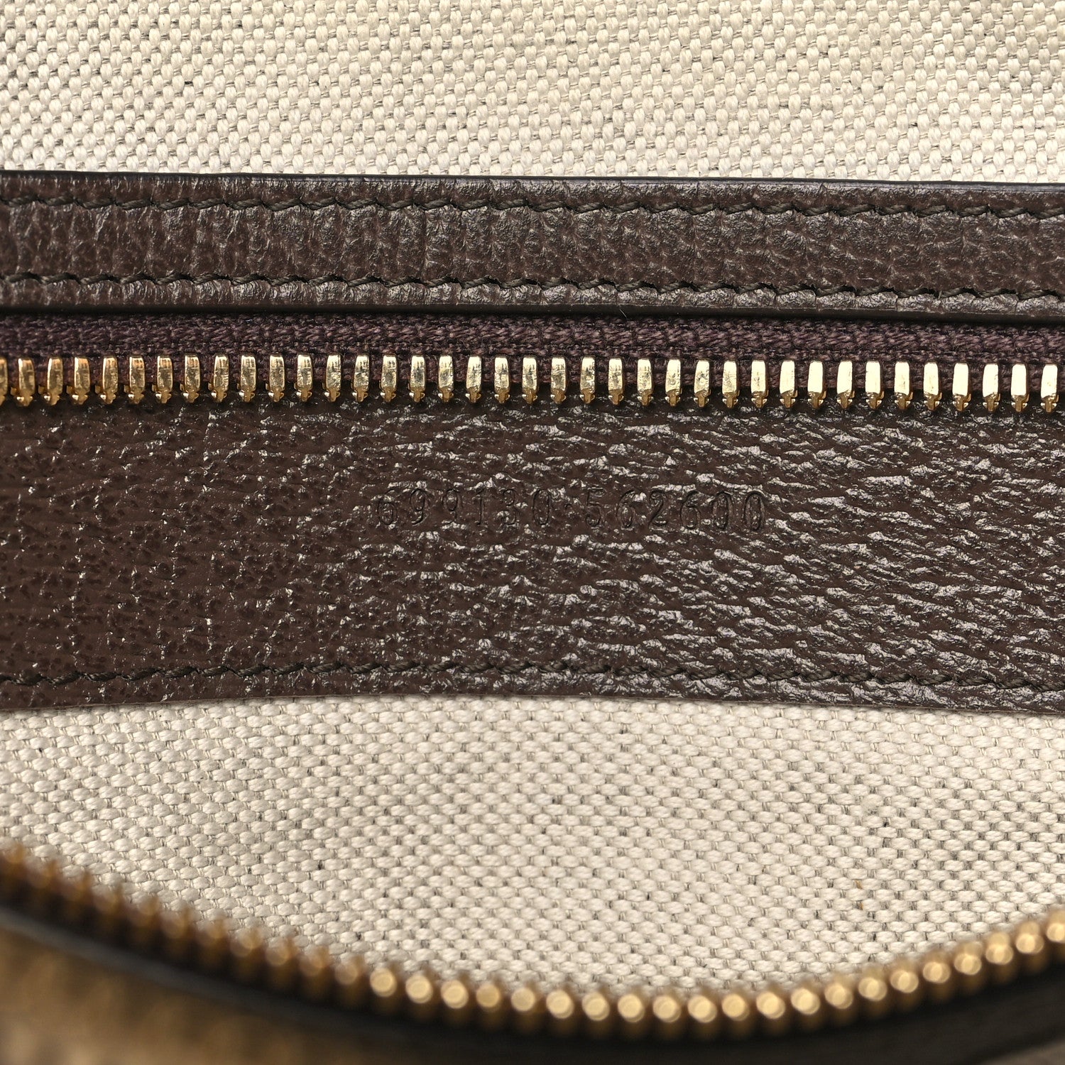 Gucci Monogram Jumbo GG Textured Dollar Calfskin Web Wristlet Messenger Bag Camel Ebony New Acero 7 of 10
