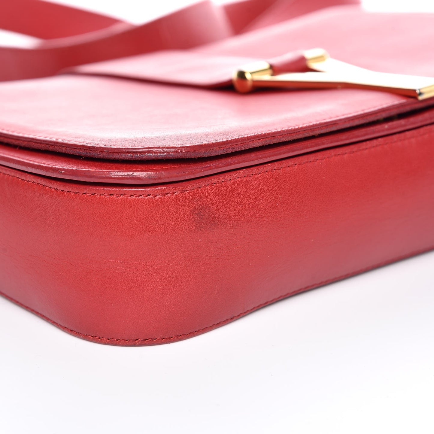 Calfskin Classic Y Satchel Red