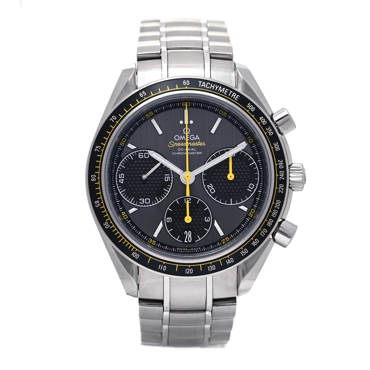 Stainless Steel 40mm Speedmaster Racing Co-Axial Chronograph Automatic Watch Grey 326.30.40.50.06.001