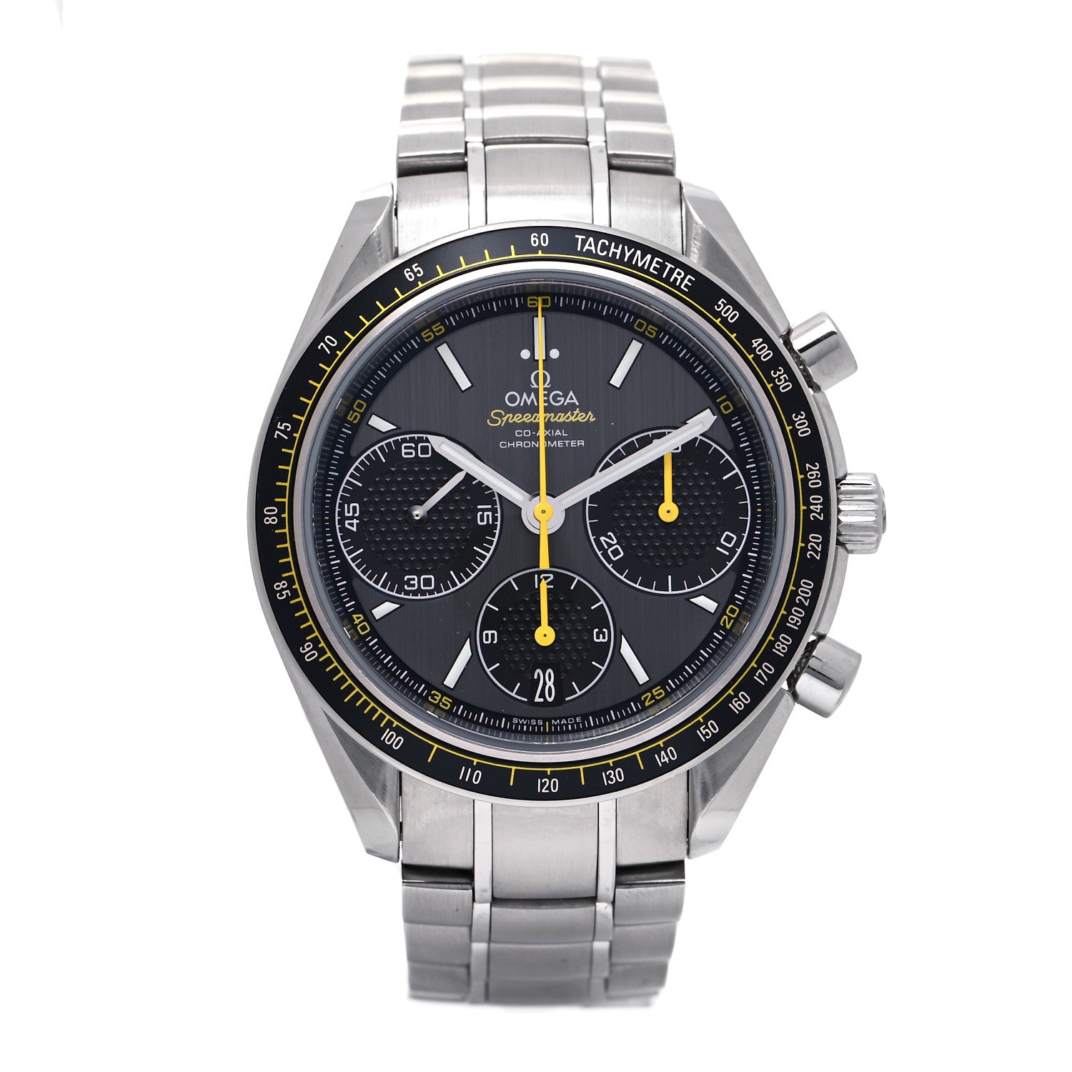 Omega Stainless Steel 40mm Speedmaster Racing Co-Axial Chronograph Automatic Watch Grey 326.30.40.50.06.001 1 of 5