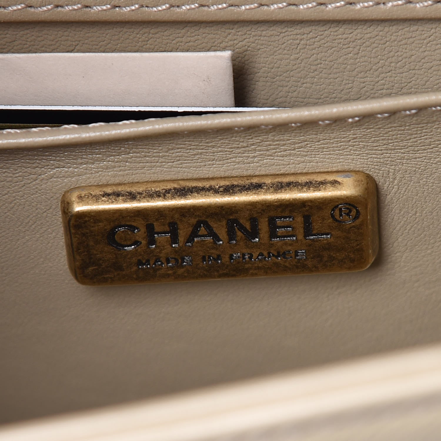 Chanel Galuchat Stingray Small Boy Flap Beige 9 of 16