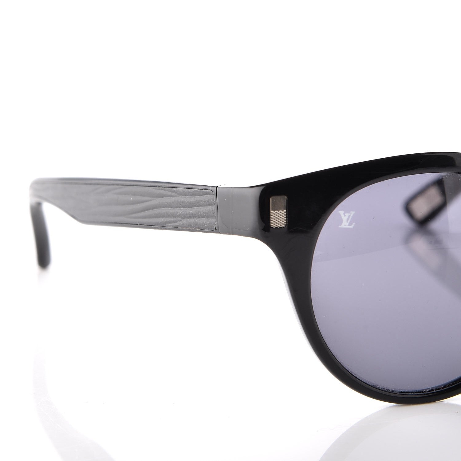 Louis Vuitton Influence Round Sunglasses Z0684E Black 7 of 8