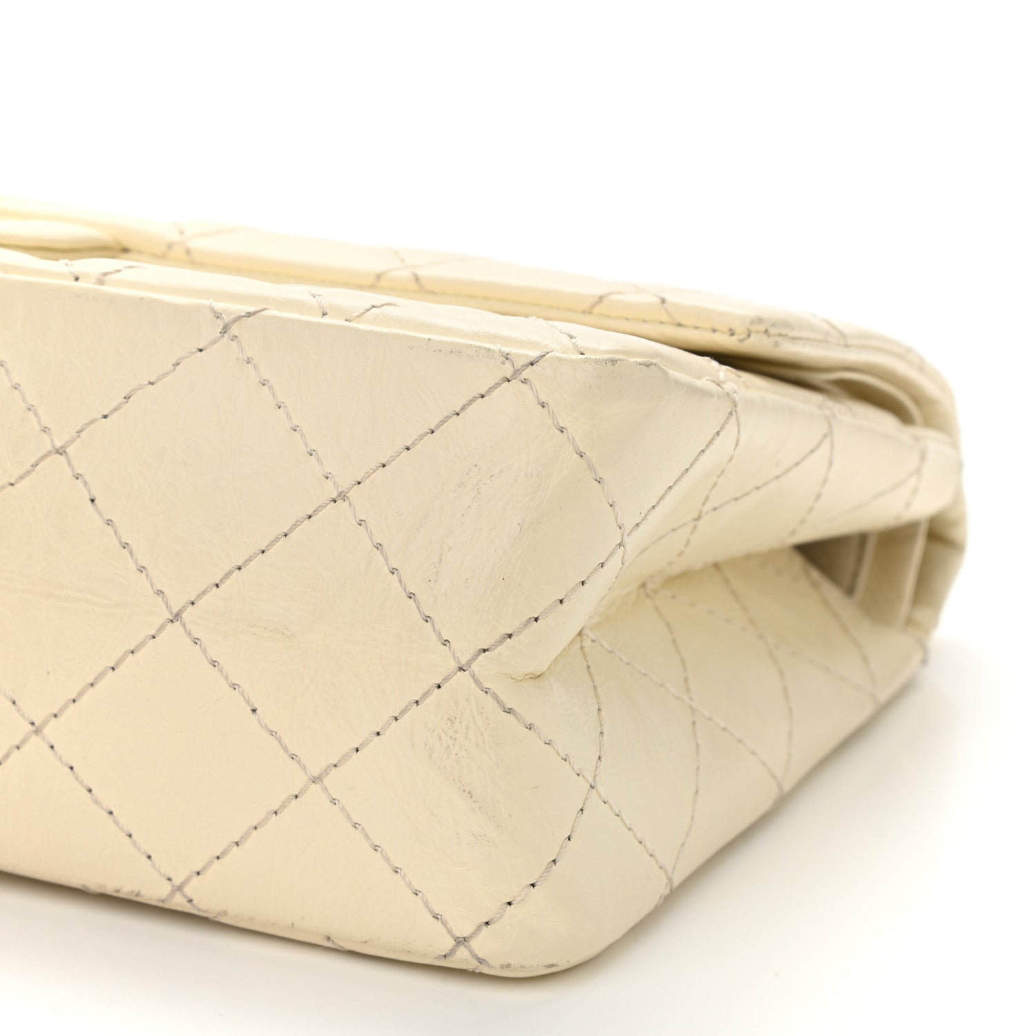 Chanel Aged Calfskin Quilted 2.55 Reissue 226 Flap Ivory 8 of 10