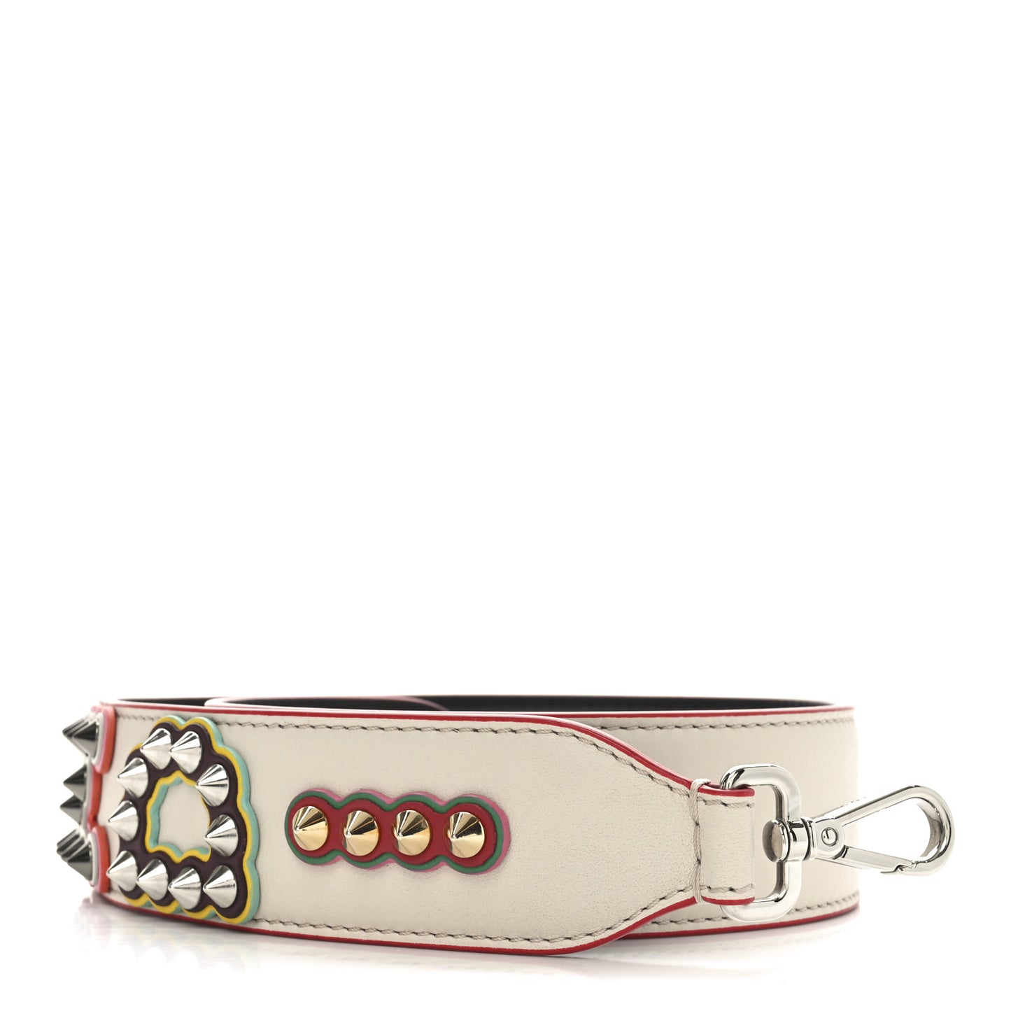 Vitello Dolce Fun Fair Metal Studded Strap You Camelia Multicolor