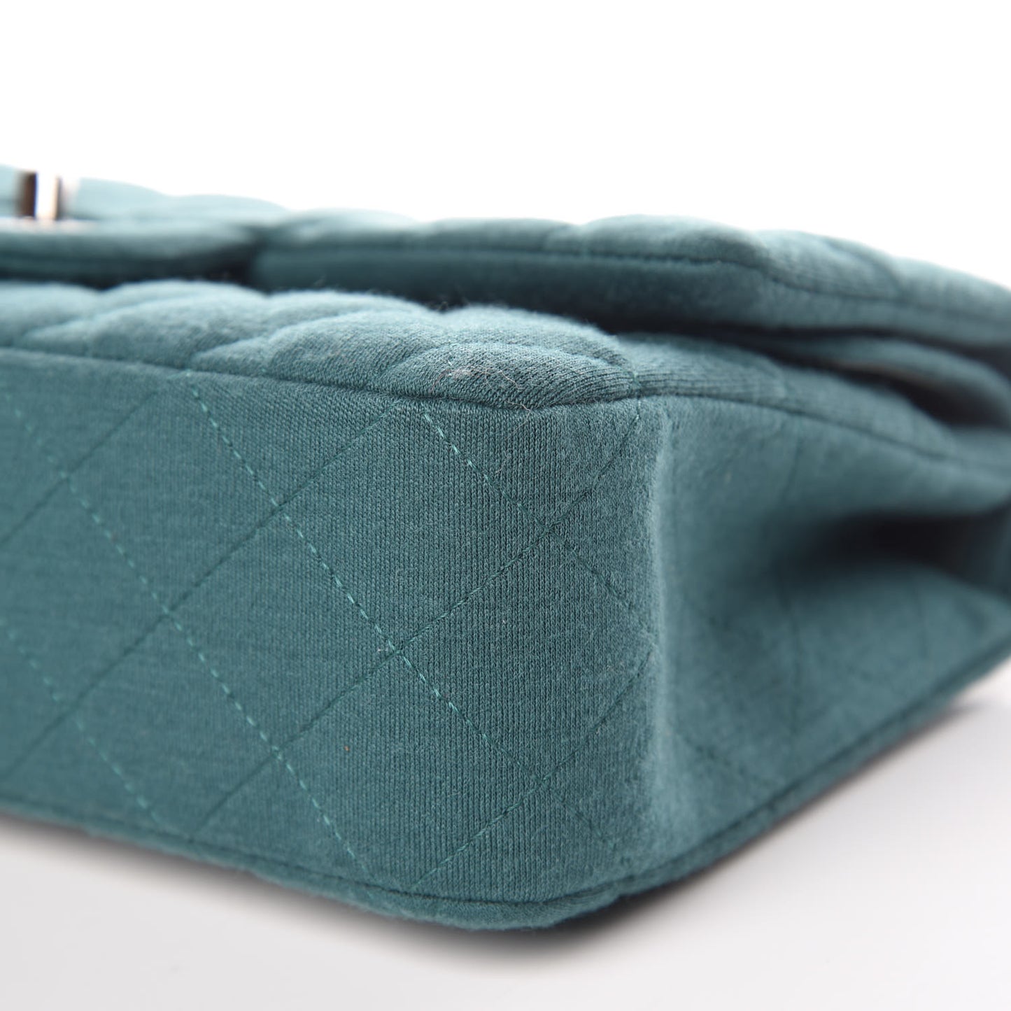 Jersey Quilted Medium Double Flap Green