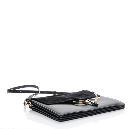 Chloe Suede Calfskin Medium Faye Shoulder Bag Black 4 of 6