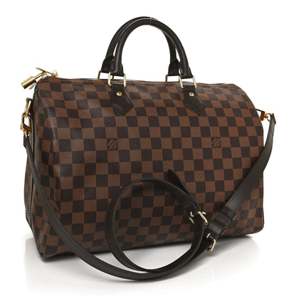 Louis Vuitton Damier Ebene Speedy Bandouliere 35 3 of 10