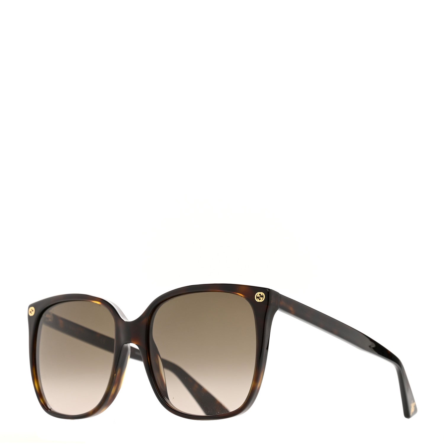Gucci Acetate GG Sunglasses GG0022S Tortoise 1 of 8