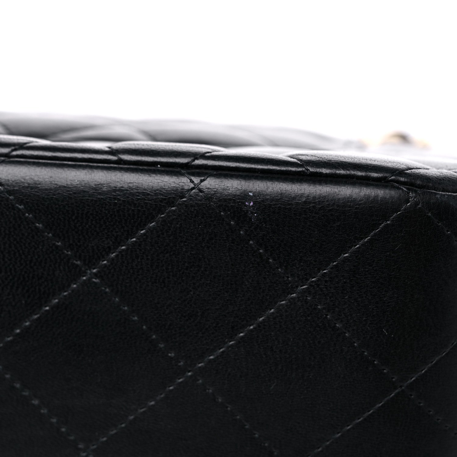 Chanel Lambskin Quilted Jumbo Double Flap Black 12 of 17