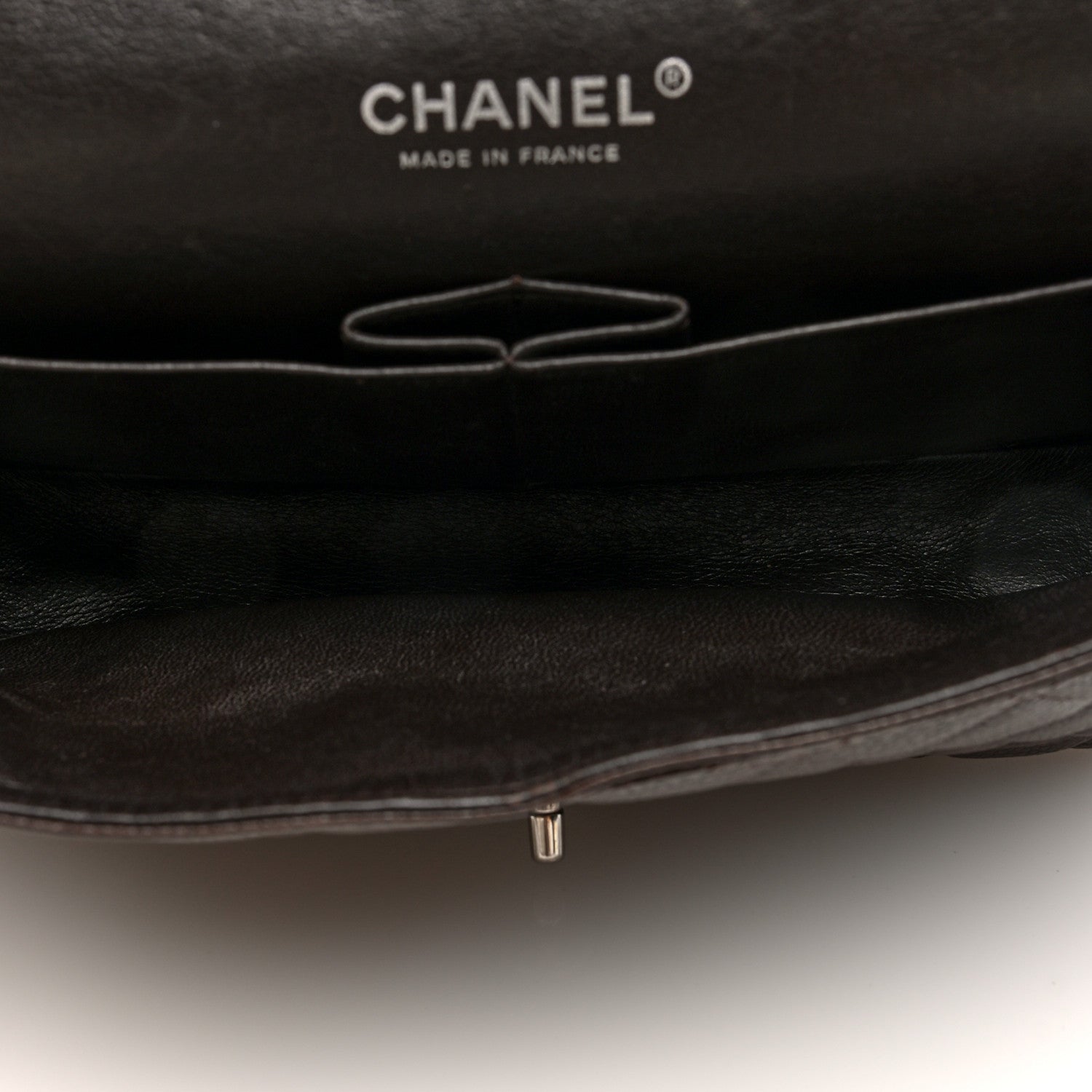 Chanel Caviar Quilted Medium Double Flap Brown 5 of 10