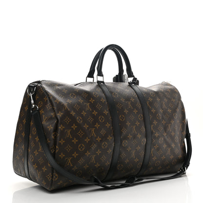 Louis Vuitton Monogram Macassar Keepall Bandouliere 55 3 of 9