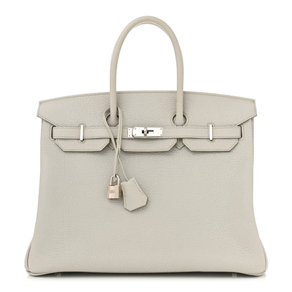 Hermes Togo Birkin 35 Gris Perle 1 of 10