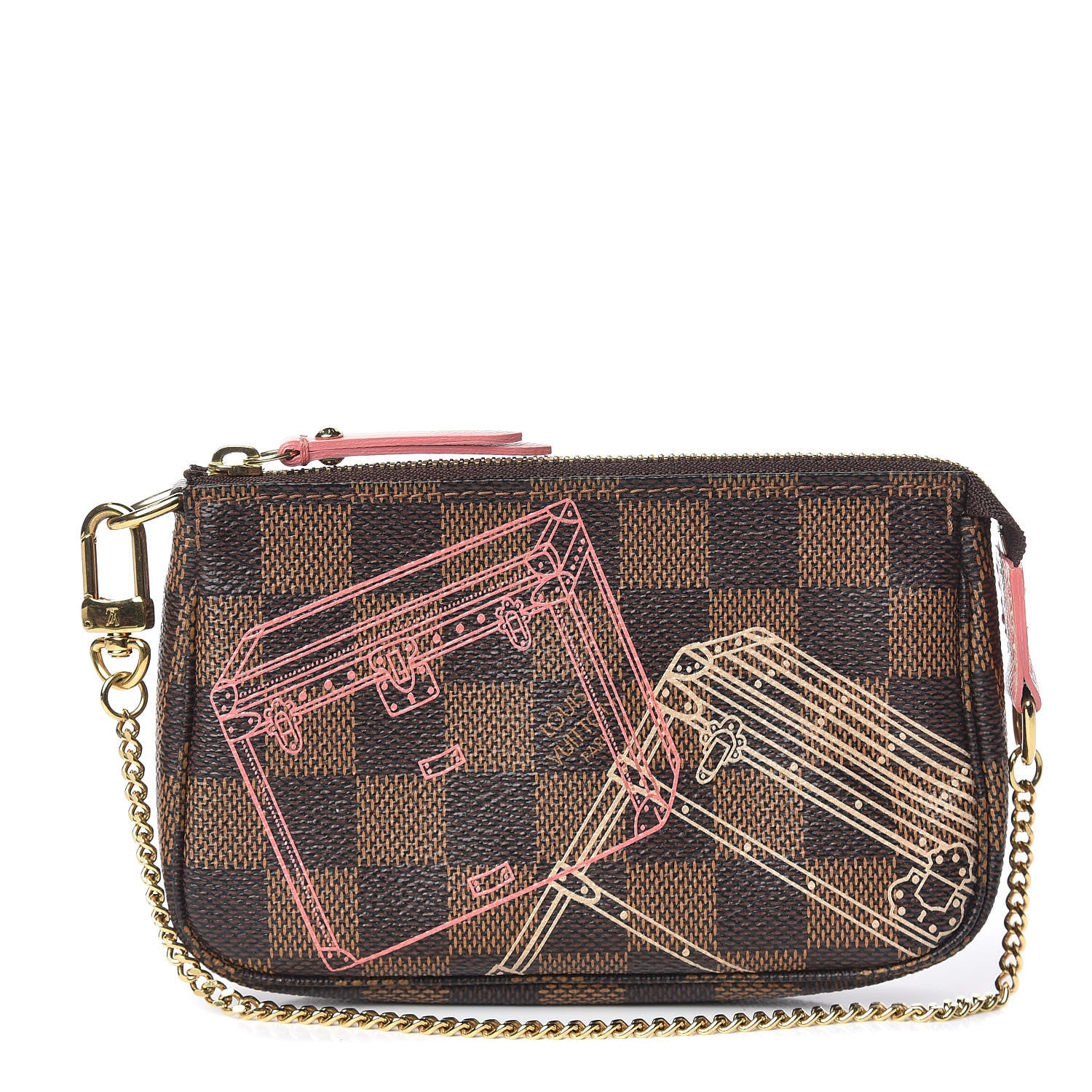 Louis Vuitton Damier Ebene 2014 Christmas Animation Mini Pochette Accessories 1 of 10