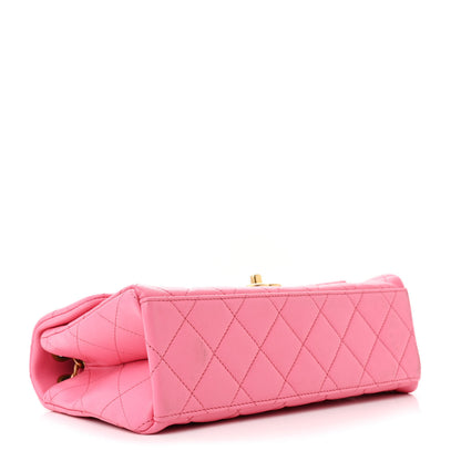 Chanel Lambskin Quilted Chaine Lettre Flap Pink 4 of 11