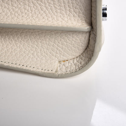 Saint Laurent Grained Calfskin Small Sac De Jour Dove White 16 of 20