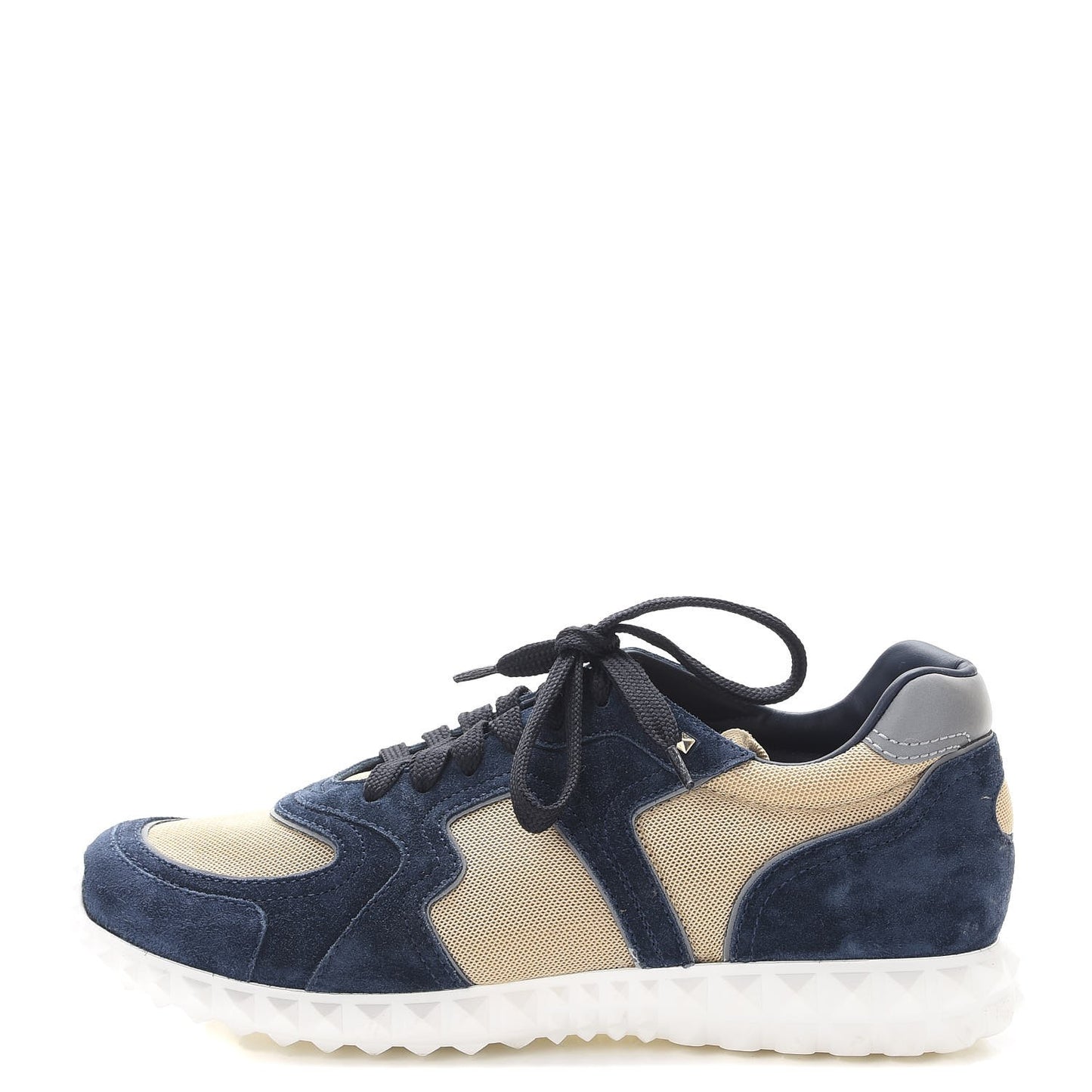 Nylon Suede Mens Soul AM Low Top Sneakers 40 Navy
