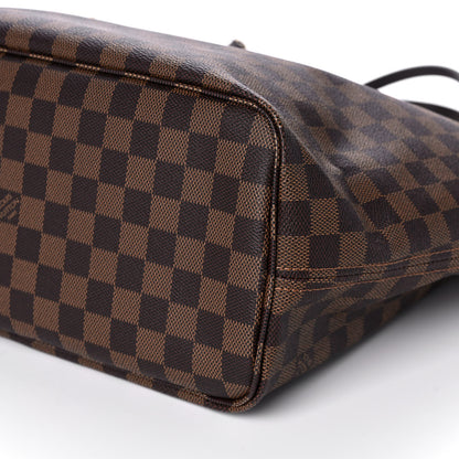 Louis Vuitton Damier Ebene Neo Neverfull MM Rose Ballerine 10 of 11