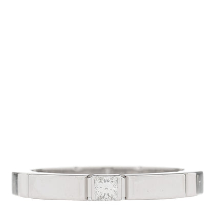Cartier 18K White Gold Diamond 2.5mm Maillon Panthere Wedding Band Ring 49 4.75 1 of 5