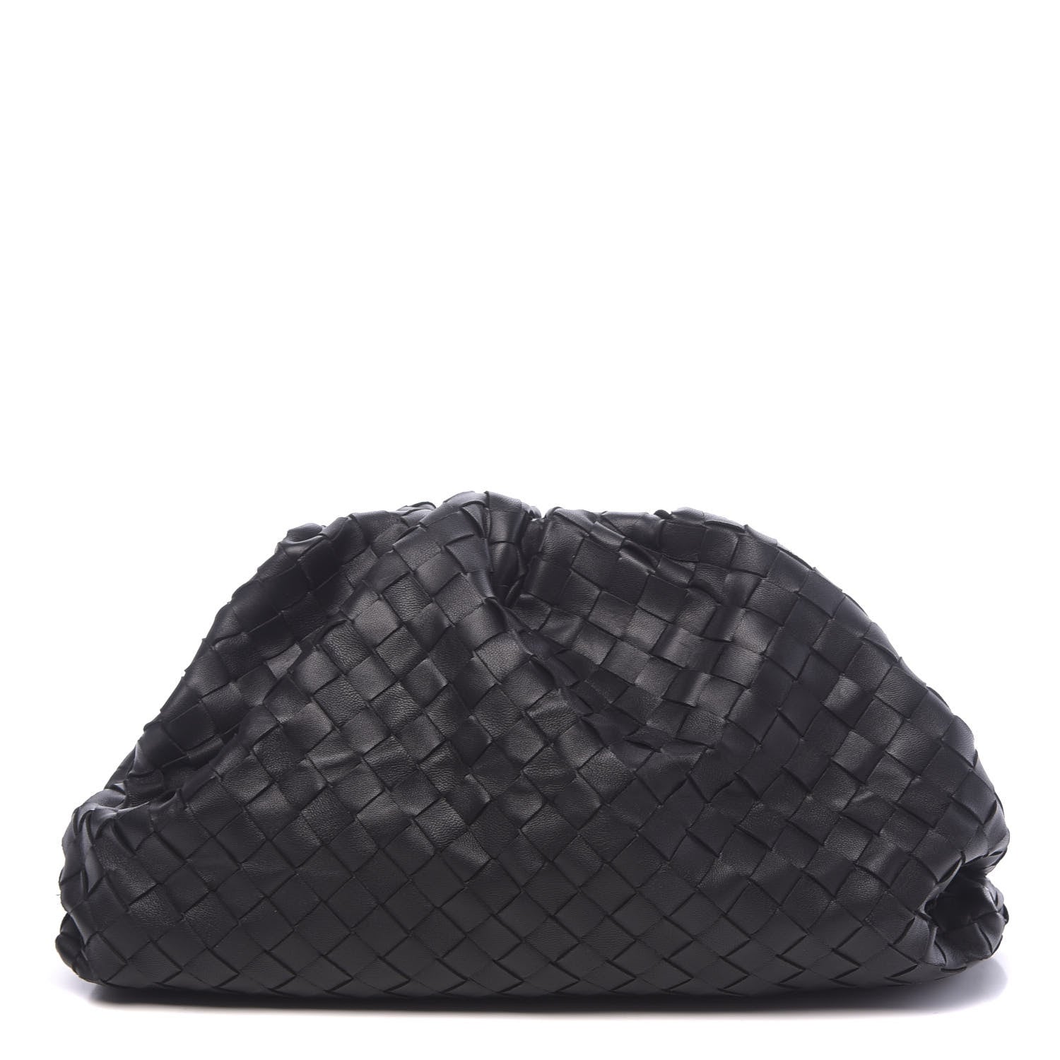 Bottega Veneta Nappa Maxi Intreccio The Pouch Oversized Clutch Black 1 of 10