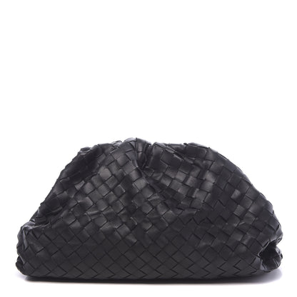 Bottega Veneta Nappa Maxi Intreccio The Pouch Oversized Clutch Black 1 of 10