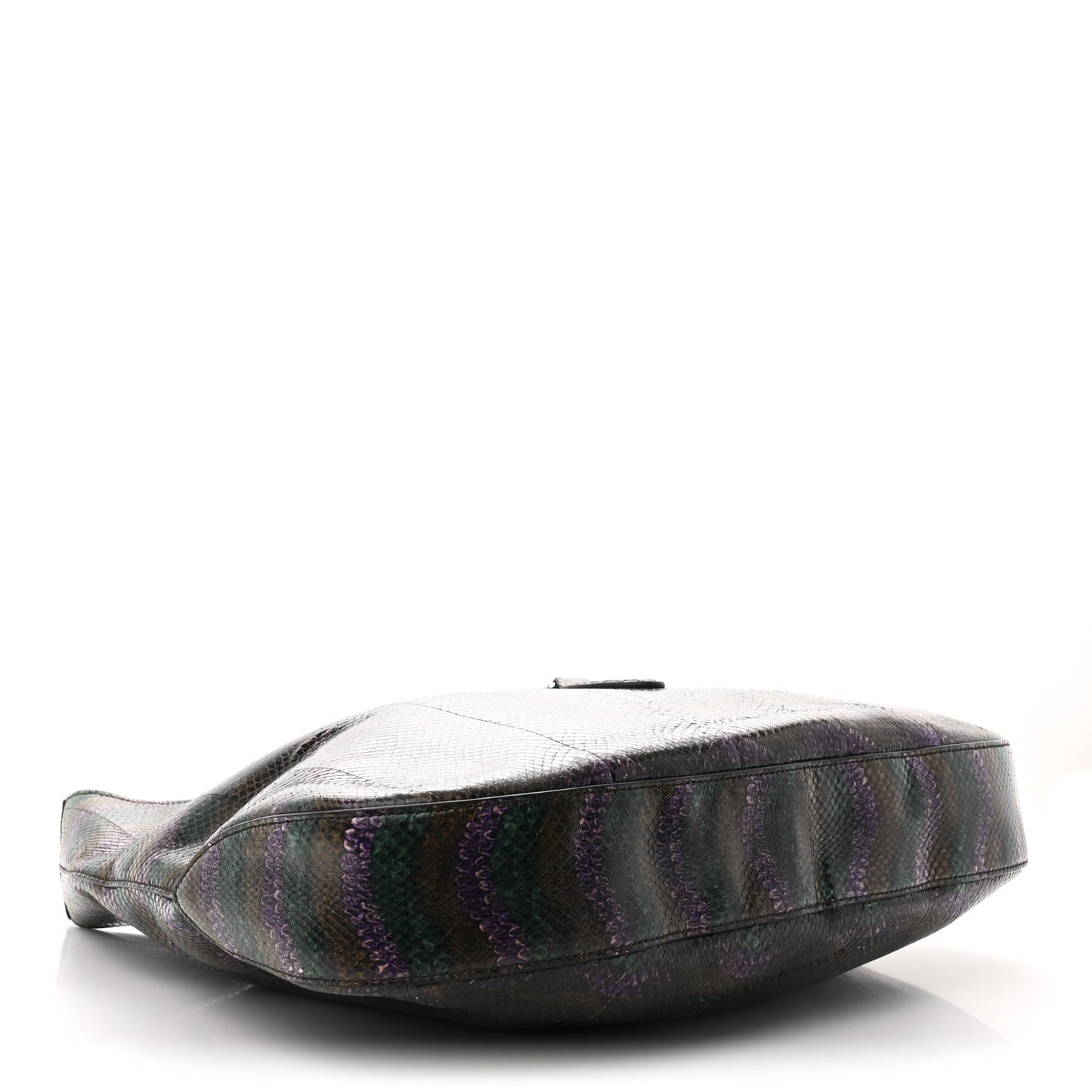 Snakeskin Large Jackie Hobo Green Multicolor