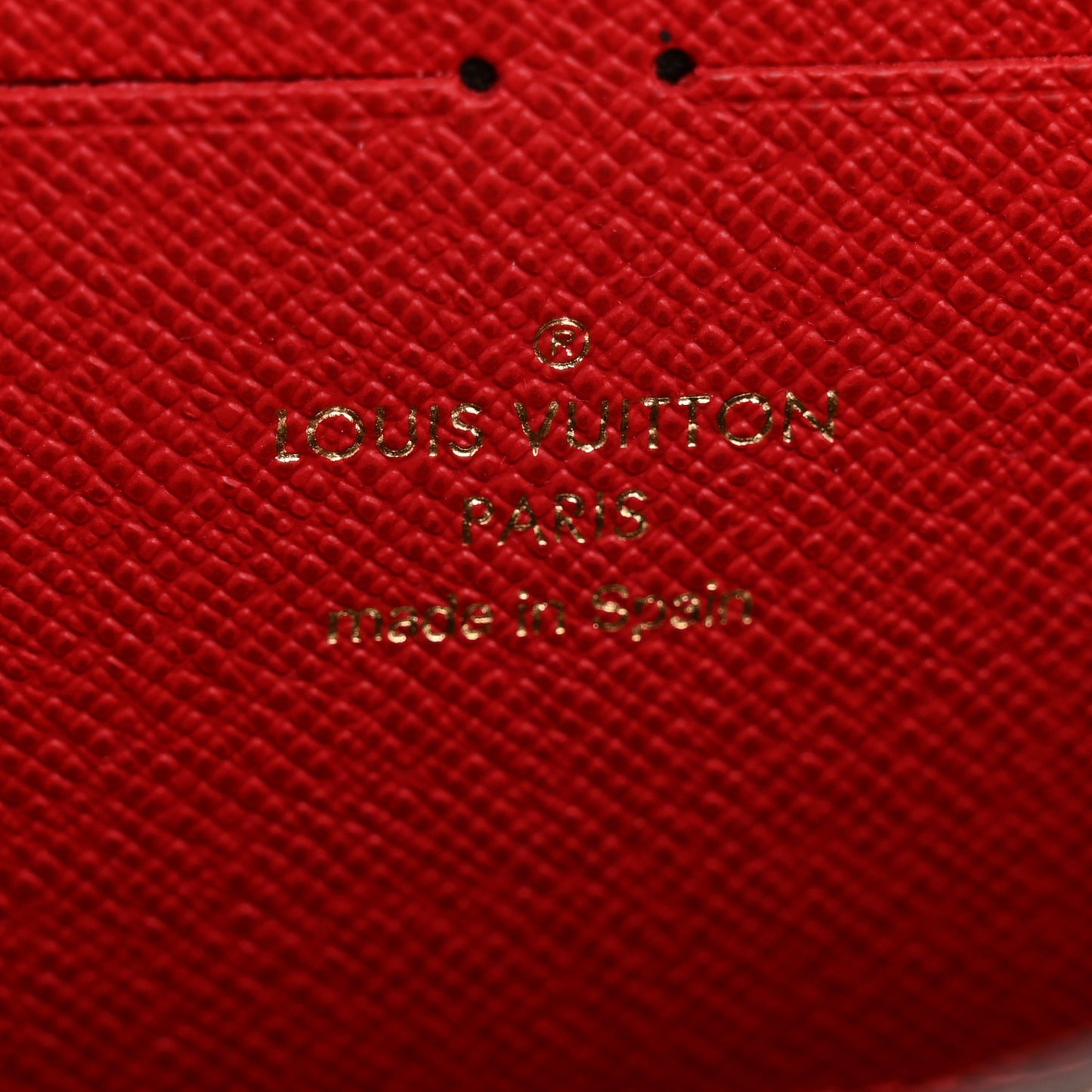 Damier Ebene Clemence Wallet Cherry