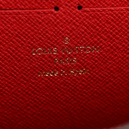 Louis Vuitton Damier Ebene Clemence Wallet Cherry 6 of 8
