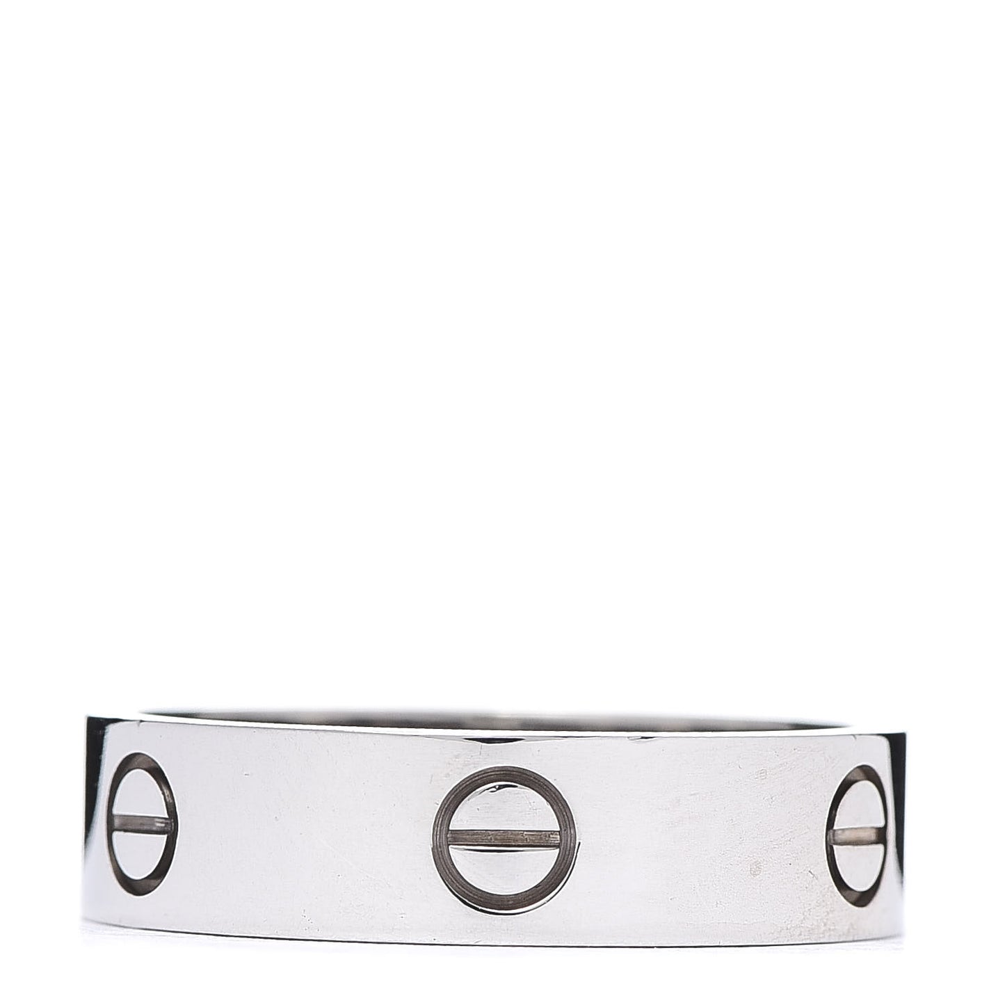 18K White Gold 6mm LOVE Ring 66 11.5