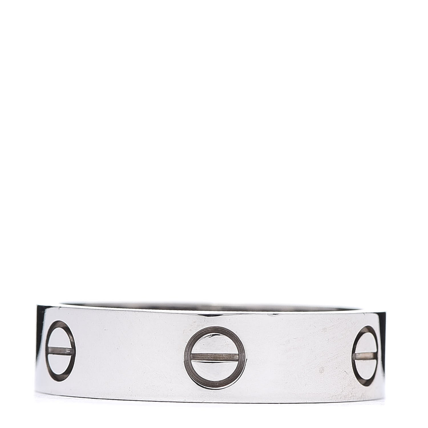 Cartier 18K White Gold 6mm LOVE Ring 66 11.5 1 of 4