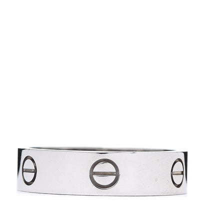 Cartier 18K White Gold 6mm LOVE Ring 66 11.5 1 of 4