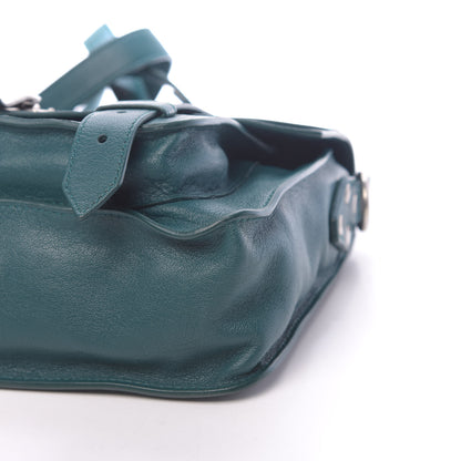 Proenza Schouler Lambskin Tiny PS1 Satchel Dark Teal 9 of 10