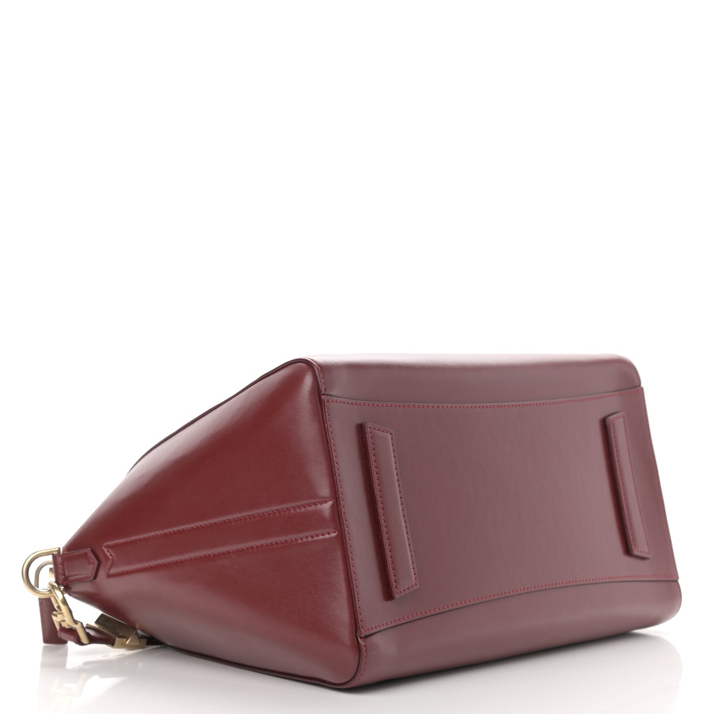 Shiny Lord Calfskin Medium Antigona Burgundy