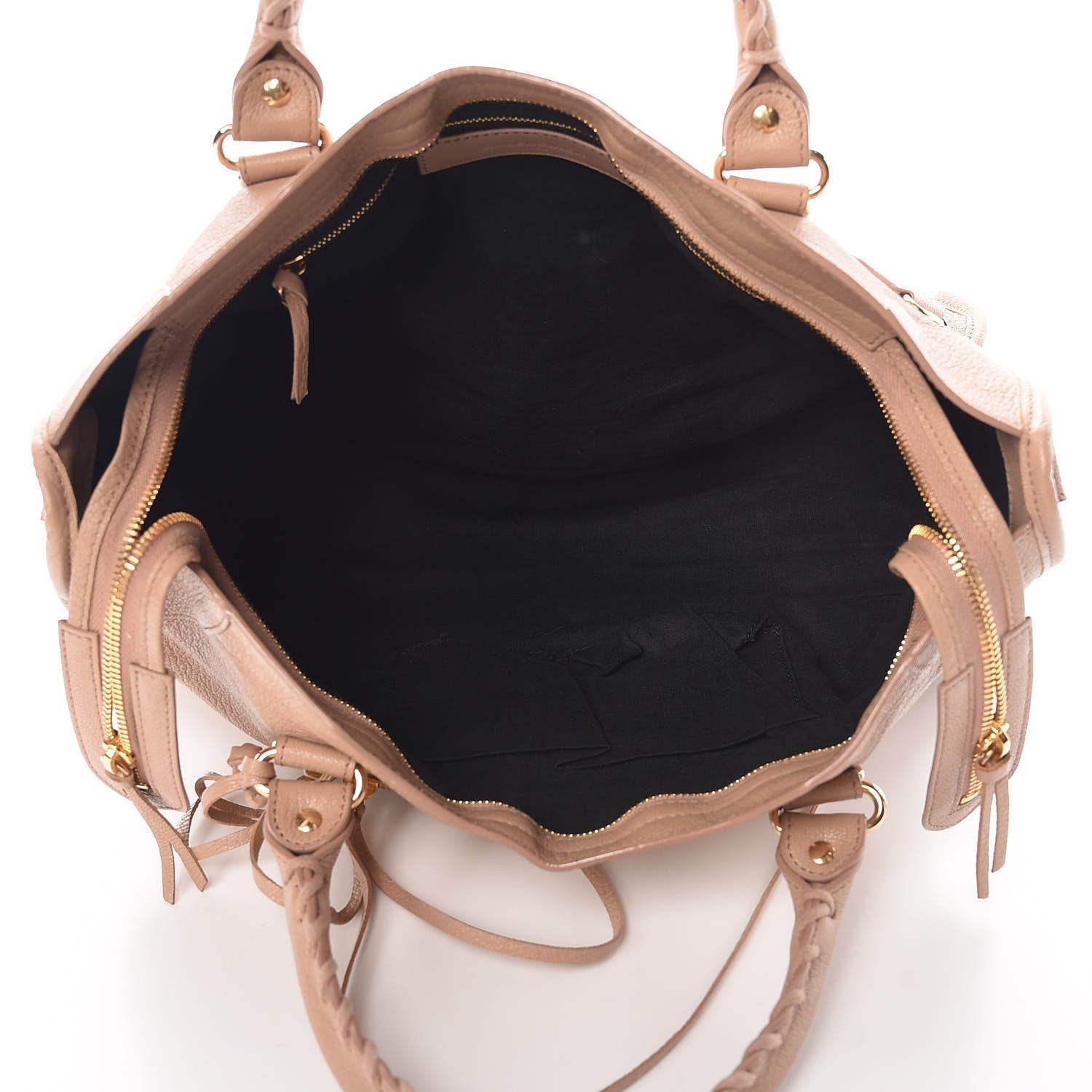 Balenciaga Chevre Gold Metallic Edge Hardware City Rose Des Sables 5 of 12